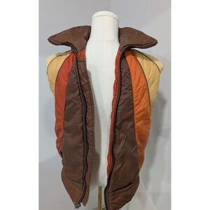 Vintage Sears & Roebuck 70s or 80s‎ Puffer Vest Zip Up Retro Outdoor Boys XL